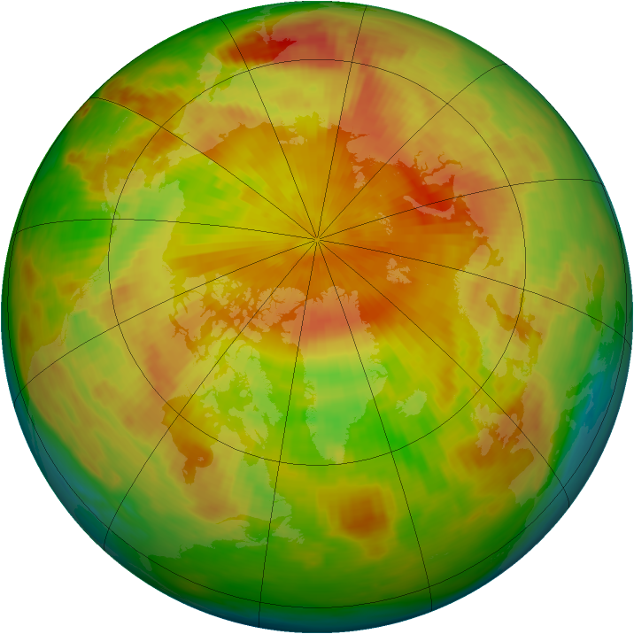 Arctic ozone map for 01 May 1983
